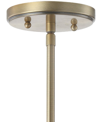 Bleecker 7.75" Metal/Glass Globe LED Pendant
